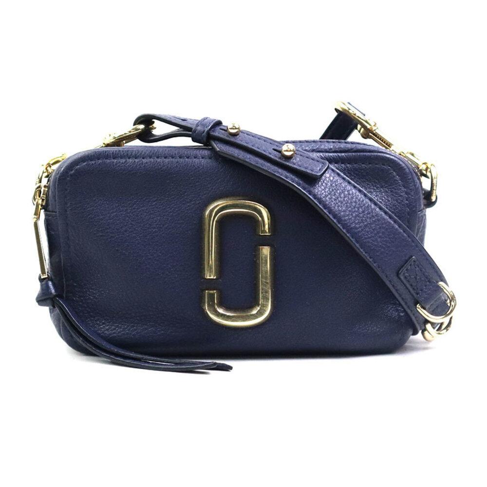 Marc Jacobs handbag, The Softshot 21, leather, navy, 56576a